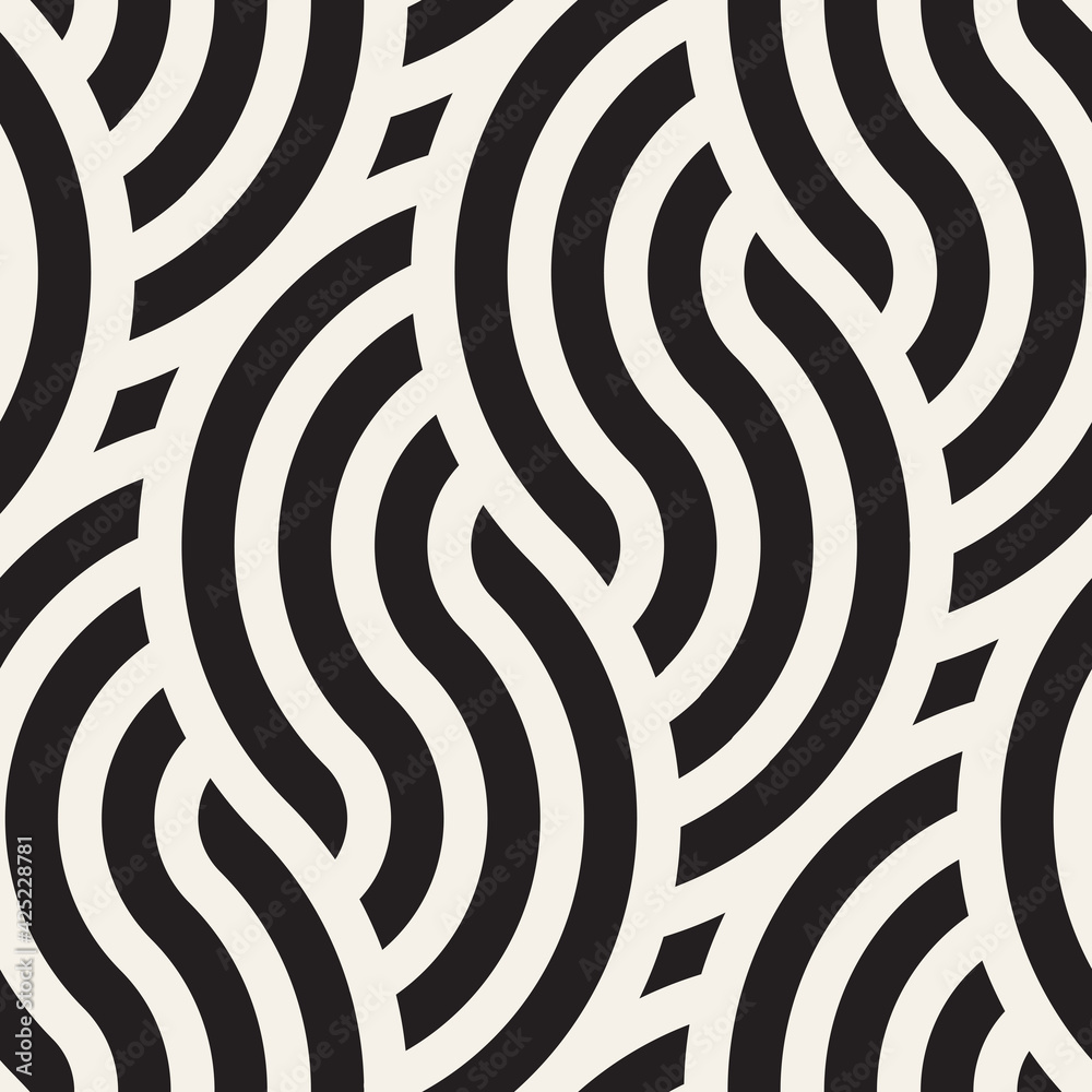 Wall mural vector seamless pattern. modern stylish abstract texture. repeating geometric tiles