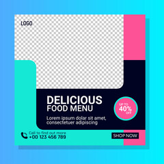 Hot and Special delicious Food Menu social media post design template, Fast food social media post, delicious chicken or poster, Hot and Special food flyer design, free Delivery