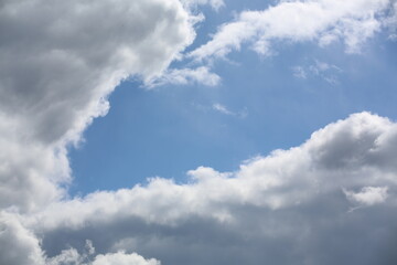 Blauer Himmel mit Wolken