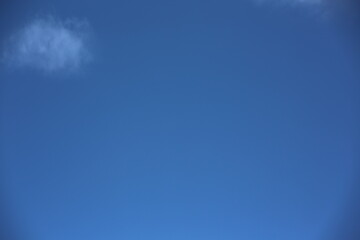 Blauer Himmel mit Wolken