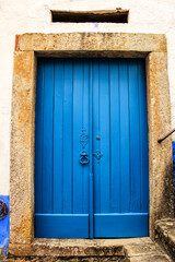 Old colorful doors in Lisbon