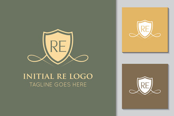 Obraz premium illustration vector graphic initial re letter logo or icon best for branding and icon