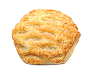 Breakfast pastry fresh isolated on white background, top view