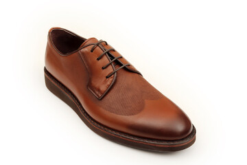 Elegant  handmade leather brown shoes