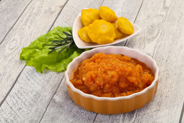 Zucchini squash caviar