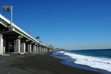 湘南の浜辺