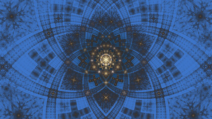 3d effect - abstract fractal pattern