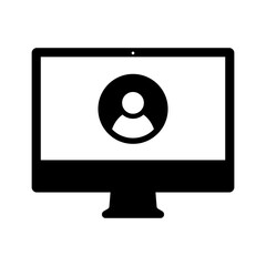 アカウント　ユーザー　プロフィール　パソコン　アイコン（シルエット）