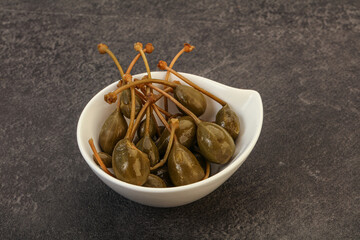 Caper berries in the bowl