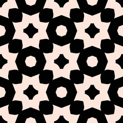 Seamless Monochrome Pattern. Seamless Shape Four Rays And Stones Pattern.