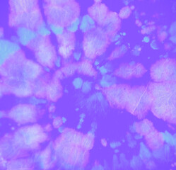 Fototapeta na wymiar Purple Hippie Shirt. Abstract Art Design. Batik Fabric. Circle Cool Paint. Artistic Grunge Pattern. Spiral Color Print. Tie Dye Circular Backdrop. Watercolor Ink Background. Hippie Shirt.