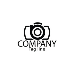 Camera icon logo template for your company