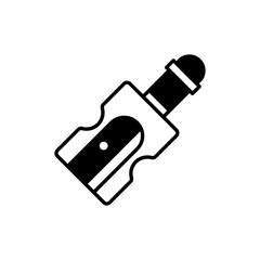 Sharpener Vector Illustration Style Solid Icon. EPS 10 File