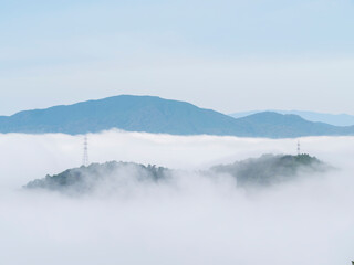 Fototapeta na wymiar 荒谷山の雲海