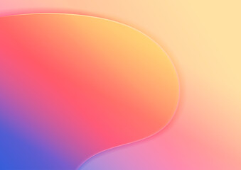 Abstract modern colorful template wave curved line background.