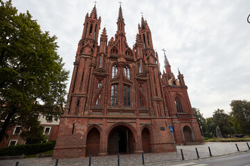 Fototapeta premium St. Anne's Church Vilnius Lithuania 9 September 2018