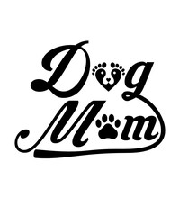 Dog mom svg cut file for cricut or silhouette