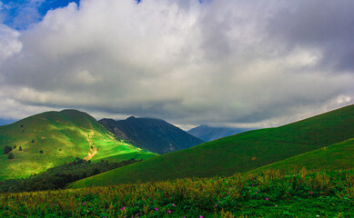 landscape with mountains