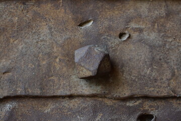 Historical rusted metal texture  