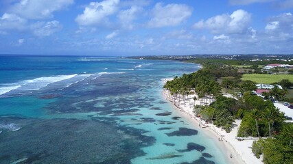 aerial view in Guadeloupe 