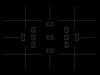 Focus system in camera viewfinder