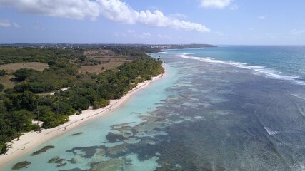 Fototapeta premium aerial view in Guadeloupe 