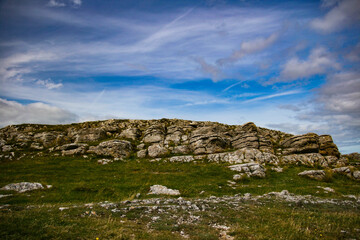 landscape with blue sky
