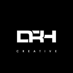 DRH Letter Initial Logo Design Template Vector Illustration