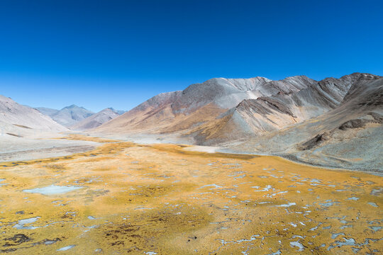 Aerial photography of natural scenery in Tibet
