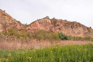 Landscape of rocks in the mountains