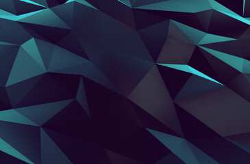Fototapeta premium Polygon Abstract Backgrounds Sea color