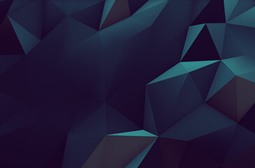 Fototapeta premium Polygon Abstract Backgrounds Sea color