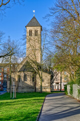 Naklejka premium Alte Kirche in Düsseldorf Bolk