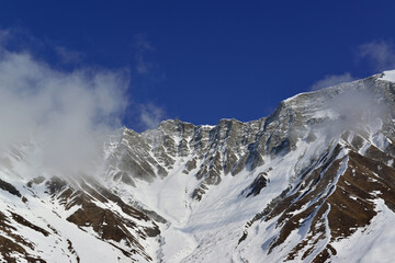The harsh beauty of the Caucasus Mountains