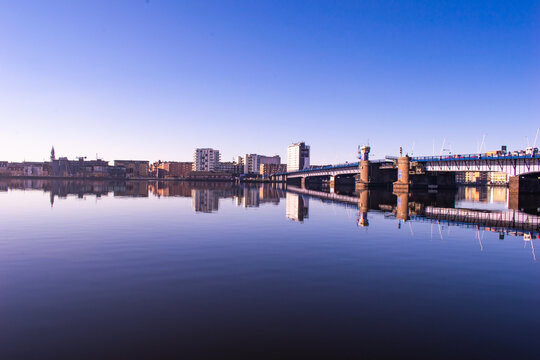 Aalborg City Reflected On The Fiord