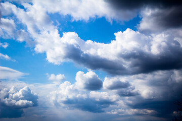 Obraz premium Spring heavy thunderclouds Ukraine