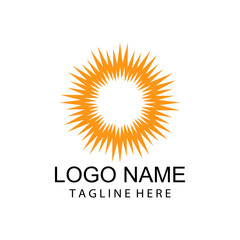 Fototapeta premium Sun Vector illustration Icon Logo Template design