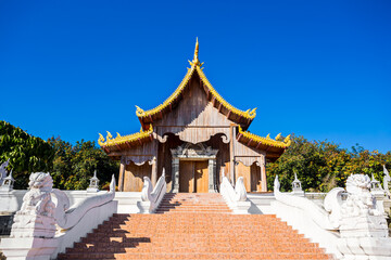 Obraz premium Huai Sai Khao Temple in Thailand.