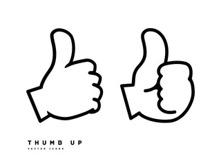 Thumbs up icon vector illustration