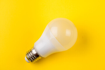 LED lamp with incandescent bulbs on the background. photography led lamp