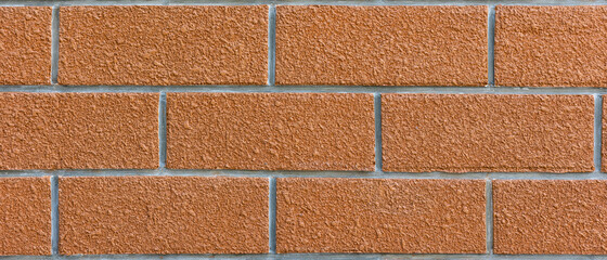 Wallpaper of brick.Background or backdrop of red brick wall and Texture of cement.