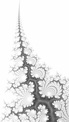 Ornate black and white 3D background