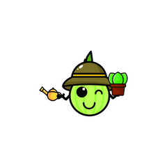 Obraz premium Cute Onion Cartoon Character Vector Illustration Design. Outline, Cute, Funny Style. Recomended For Children Book, Cover Book, And Other.