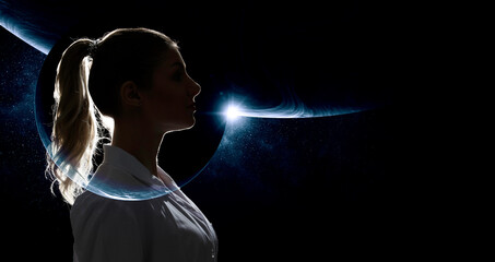 The universe within . Mixed media