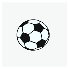 Fototapeta premium Soccer ball vector icon. Editable stroke. Linear style sign for use on web design and mobile apps, logo. Symbol illustration. Pixel vector graphics - Vector
