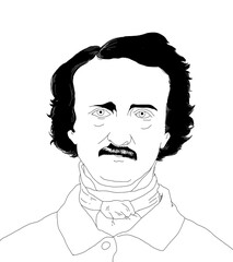 Illustration by American horror and mystery writer Edgar Allan Poe