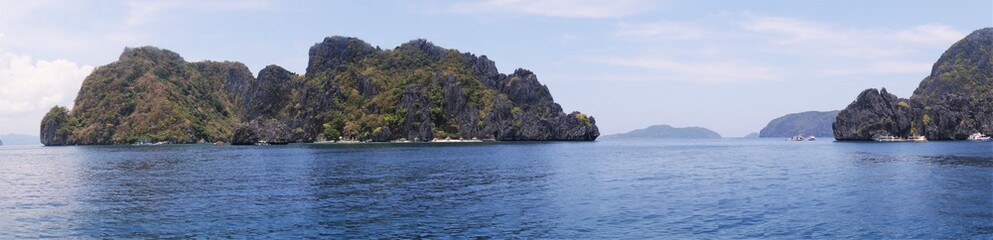 Landscape sea view in El Nido