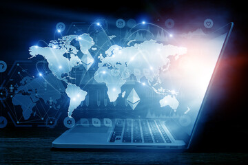 Social Web Network Background Image