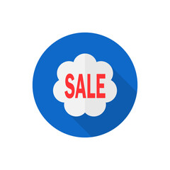 Sale commercial business sign. Vector Illustration.