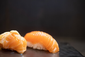 Classic sushi salmon